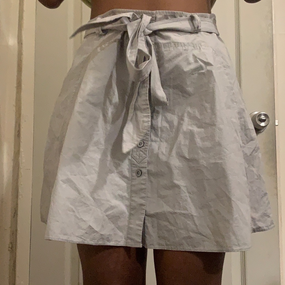 Short grey skirt